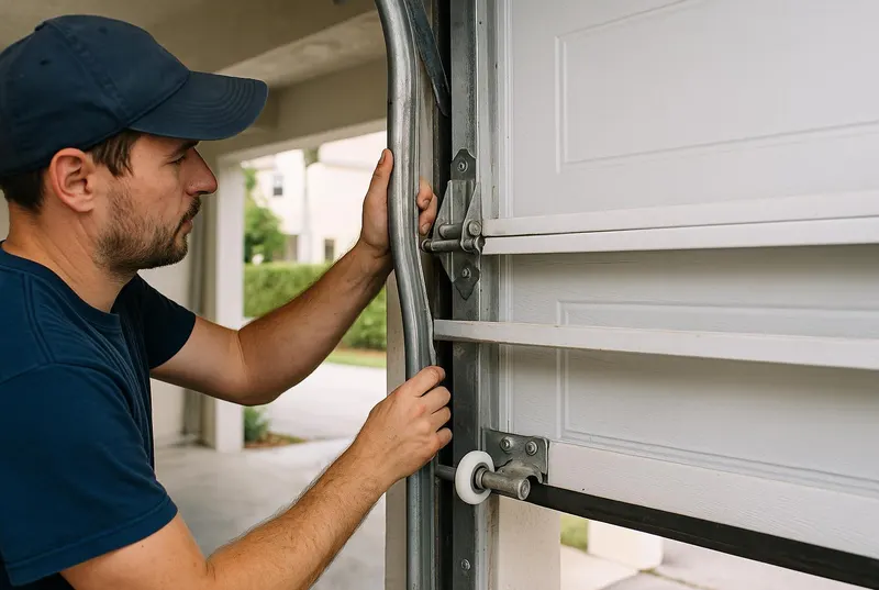 Off Track Door Repair in Hollywood